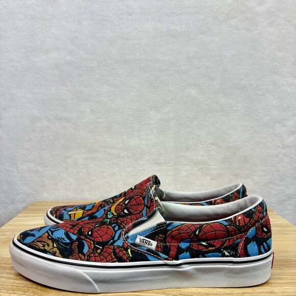 Vans x Marvel Comics Spiderman Slip-On Shoes Mens Size 10.5 - Picture 4 of 16